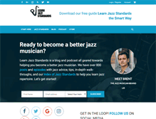Tablet Screenshot of learnjazzstandards.com